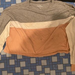Hollister cropped long sleeve